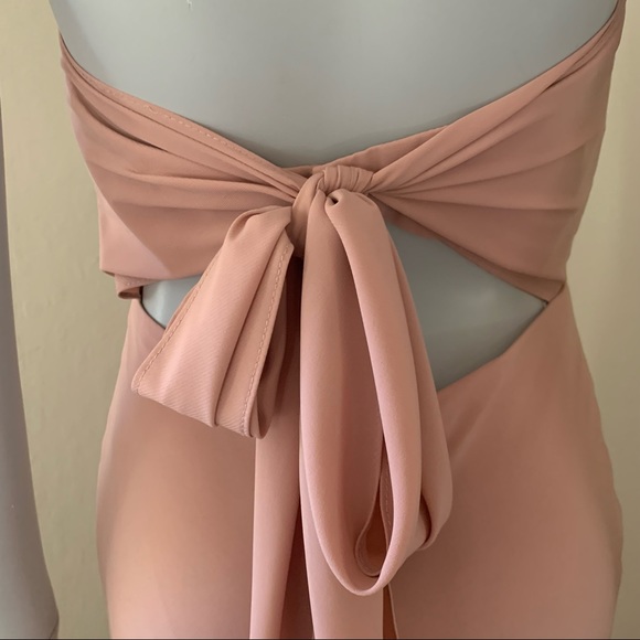 JENNY YOO Kylie Whipped Apricot Crepe De Chine Bridesmaid Dress - Picture 13 of 16